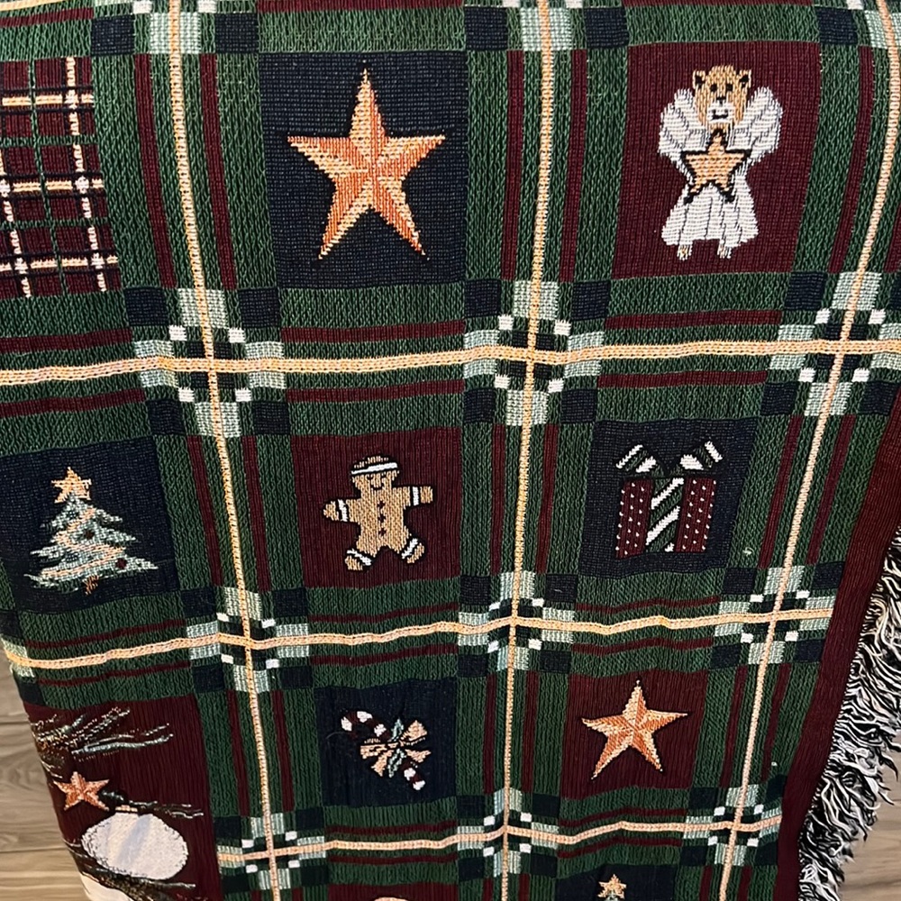 Christmas throw